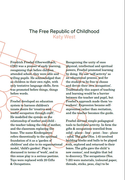 The Free Republic of Childhood